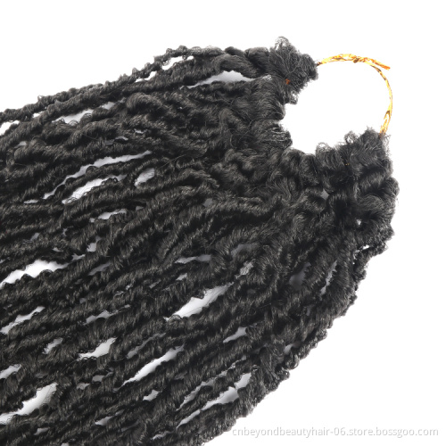 Sister Locs Faux Micro Locs Crochet Hair Goddess Soft Locs Pre Looped Micro Dreadlocks Hair Extensions Ombre Twist African Root
